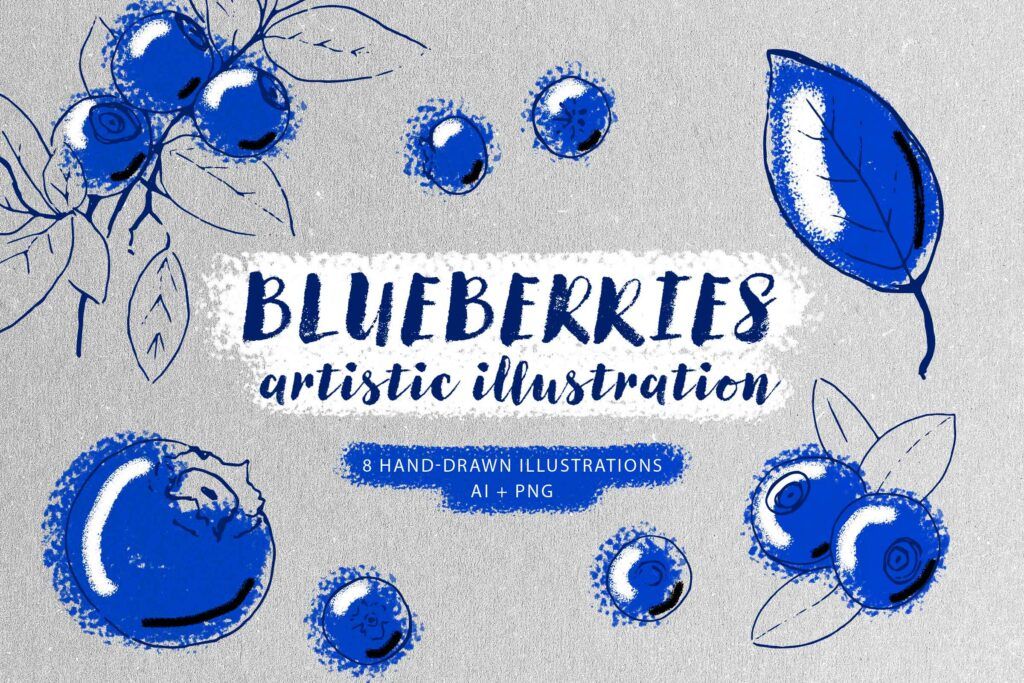 PixelSuperSpace's tweet photo. Wow another goodie: Blueberries artistic illustrations https://t.co/1PYy6ehHes https://t.co/rhigO4WvqX
