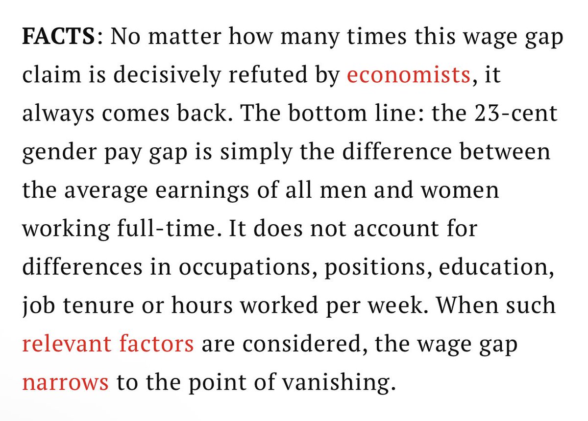 <a href="/POTUS/">President Donald J. Trump</a> <a href="/VP/">Vice President JD Vance</a> Joe Biden is gaslighting again.

There is no gender pay gap.

When you account for differences in occupations, positions, education, job tenure or hours worked per week “the wage gap narrows to the point of vanishing.”