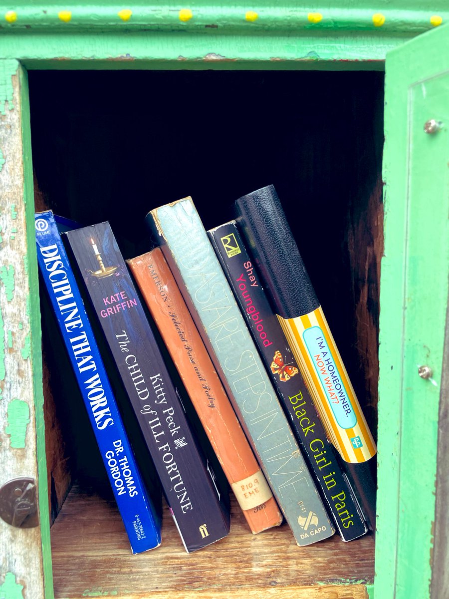 Passed on these as well on yesterday’s rainy dog walk. #LittleFreeLibrary