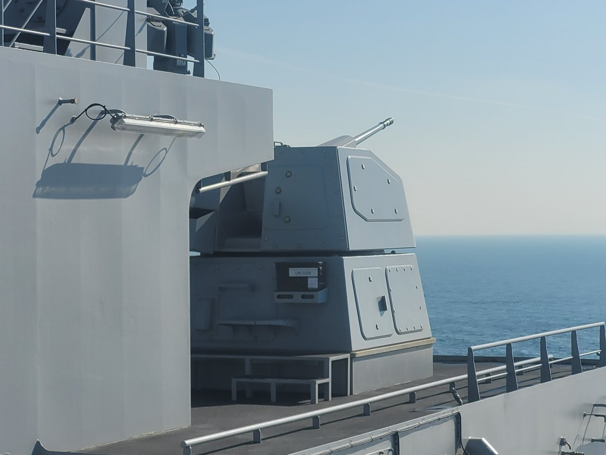 KNDS_France's tweet image. Les #RapidFire du BRF Jacques Chevalier ont fait feu dans les eaux internationales lors d’une démonstration devant une délégation étrangère. Une opération couronnée de succès.
Un grand merci à la @MarineNationale  et un grand bravo nos équipes techniques et commerciales sans qui