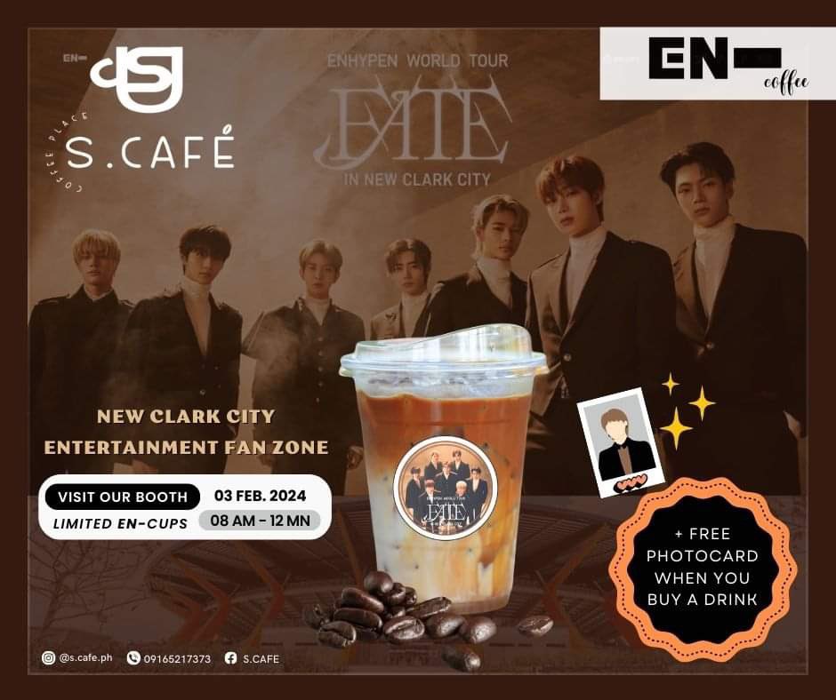 bbbaekline's tweet photo. *Limited supply of EN- Cups
*Limited Photocard giveaway 

SEE YOU AT NCC ENGENES! 🧡

#ENHYPENFATETOUR #ENYPENNEWCLARKCITY 
#ENHYPEN #엔하이픈 #EN_WORLDTOUR_FATE #FATE_IN_NEWCLARKCITY #FATE_IN_ASIA 
@ENHYPEN_members https://t.co/Oc3DSqVt6u