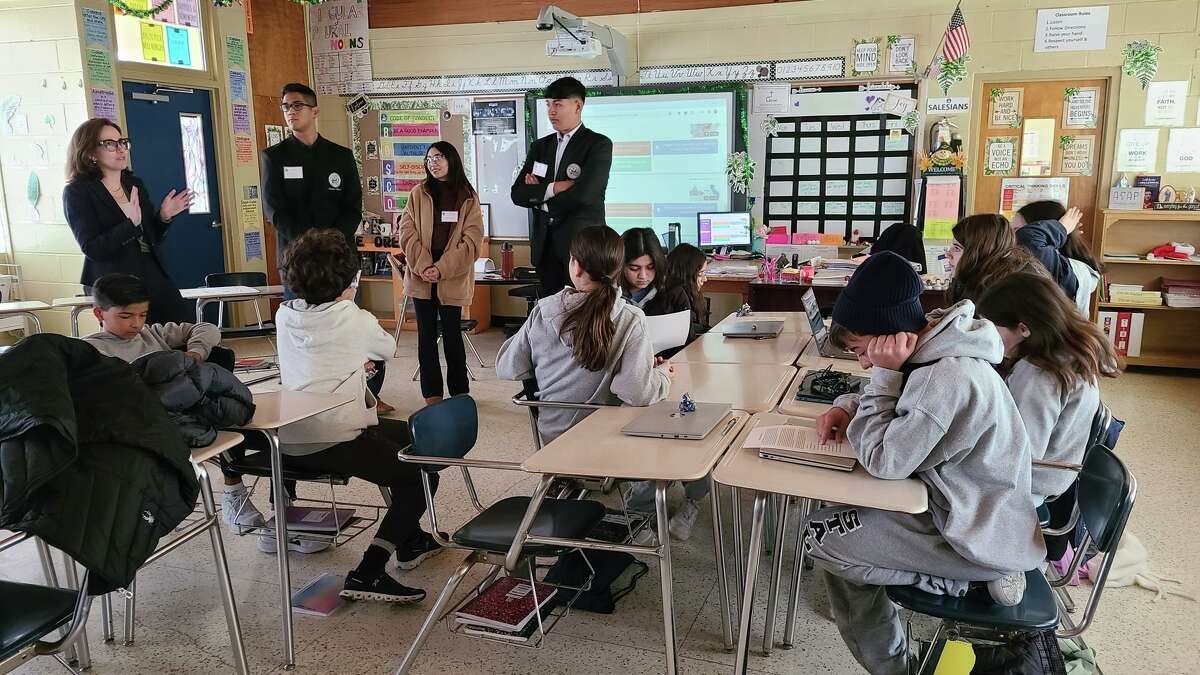 U.S. District Judge Diana Saldaña and U.S. Magistrate Judge Diana Song Quiroga launched the Middle School Citizenship Academy in Laredo, Texas, this month. The program introduces students to the federal Judiciary and teaches the privileges and responsibilities of citizenship.