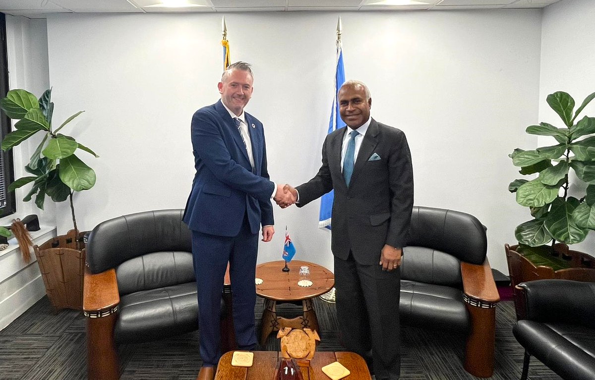 Great meeting with Ambassador H.E. Filipo Tarakinikini. I recognized #Fiji’s leadership in the #Pacific region as we prepare for #SIDS2024, and reassured @UNFPA’s continued support to the Pacific Islands in addressing key population and development issues as the effects of