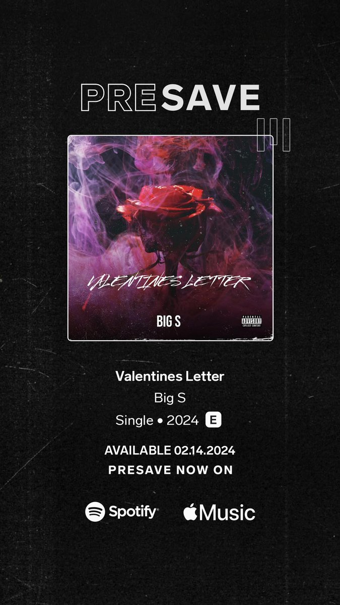 Big S - Valentines Letter unitedmasters.com/m/valentines-l… unitedmasters.com/m/valentines-l…