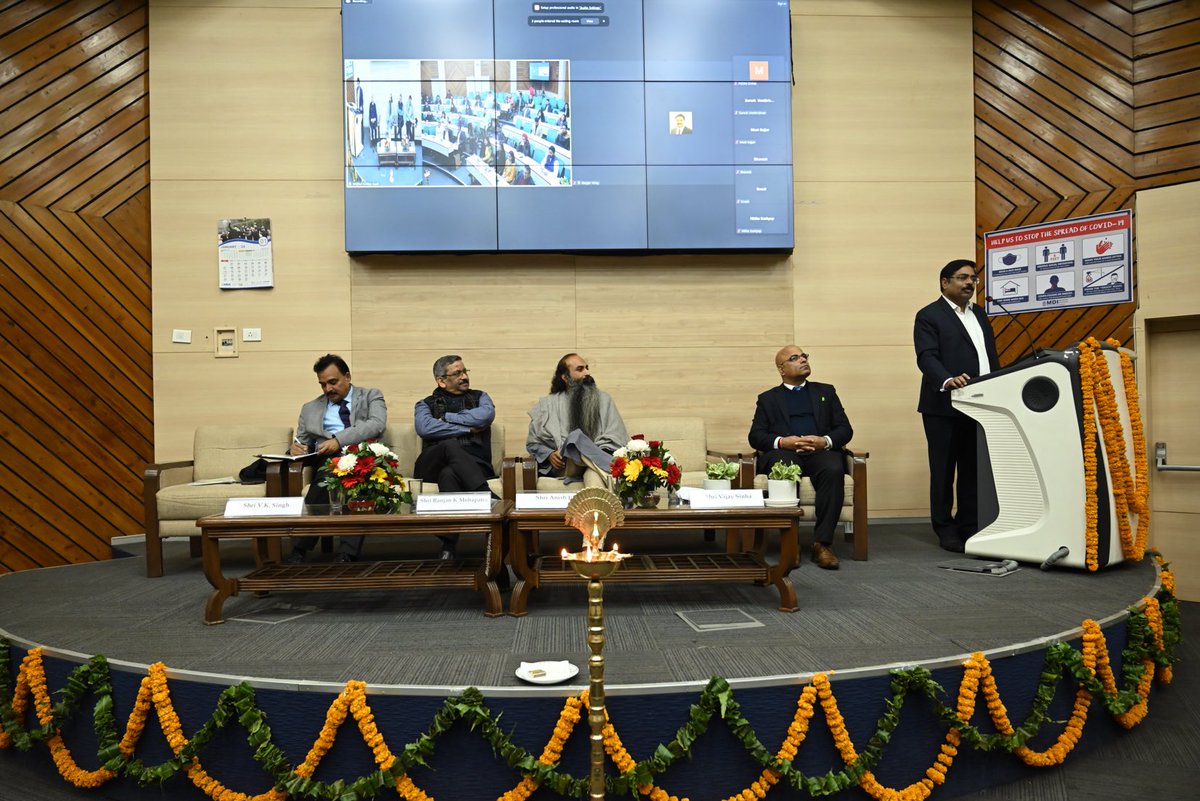 Happy to speak ⁦<a href="/MDIGurgaon/">MDI Gurgaon</a>⁩ on #Spirituality &amp; #Leadership.