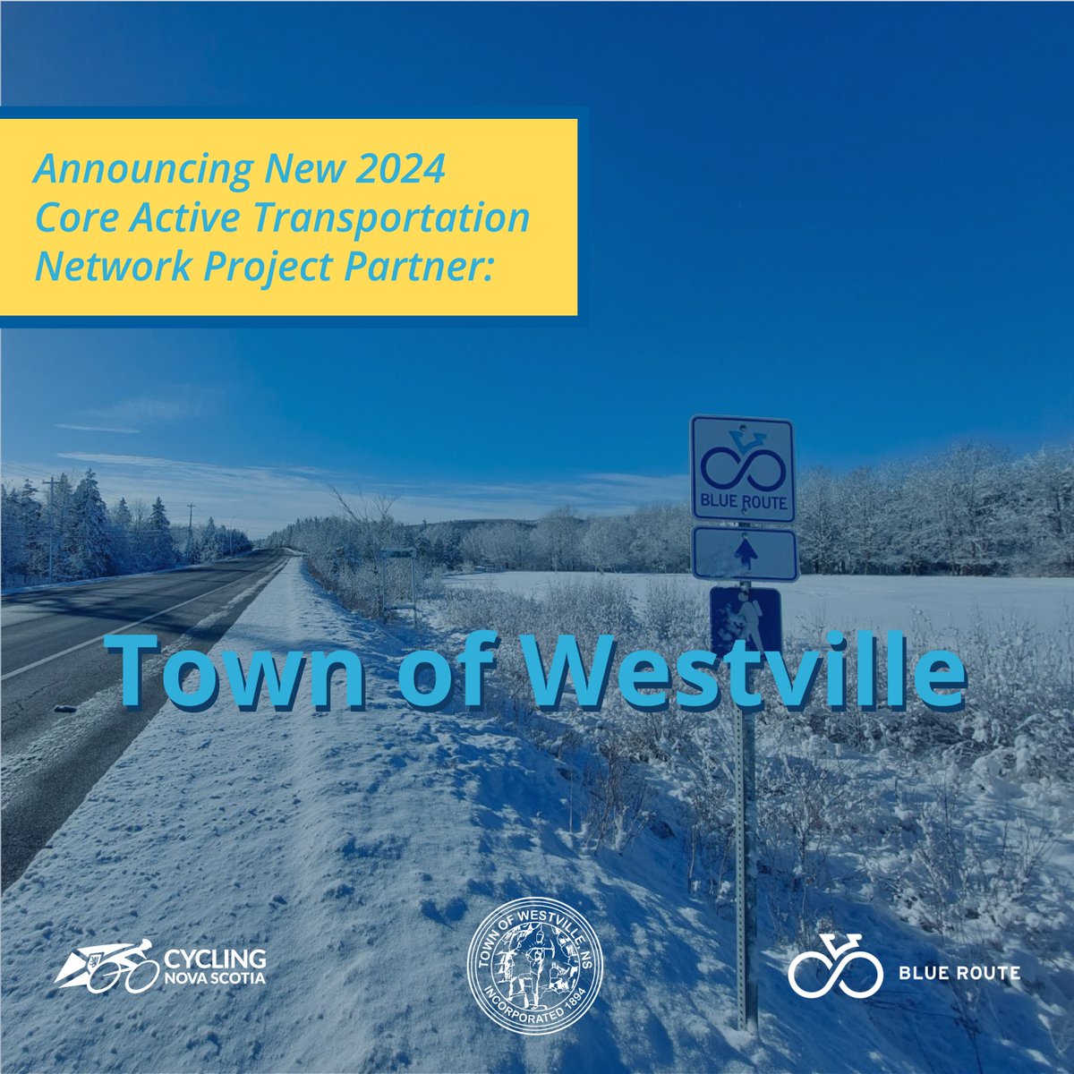 The Core AT Networks Project is announcing a new partnership with the Town of Westville! The Cores AT Network Project is a partnership between Cycling Nova Scotia and communities to plan and design walking, rolling, and cycling infrastructure!