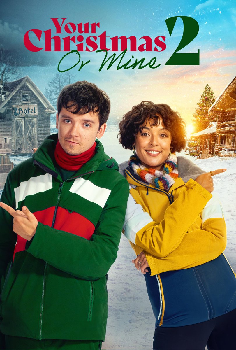 yannicbeard's tweet photo. A film where a wealthy family take in someone from the lower classes &amp; find themselves in a real predicament. No it's not Saltburn, it's Your Christmas or Mine 2! Watched the first last year so could be a new tradition. Keep churning them out Tom! @Pappystweet #filmsinmyforties https://t.co/Y8I5b1qMBe