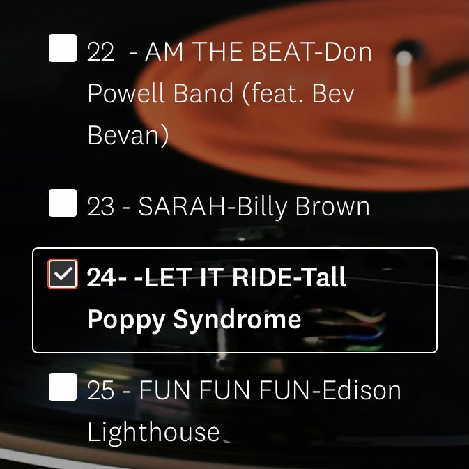 It’s great to see our single “Let It Ride” climb to #24 on the Heritage Chart in the UK this week, in close company to drummers Don Powell (Slade) and Bev Bevan (The Move) and also Edison Lighthouse (I loved their last hit 54 years ago.)

@tpsbandofficial @HeritageChart