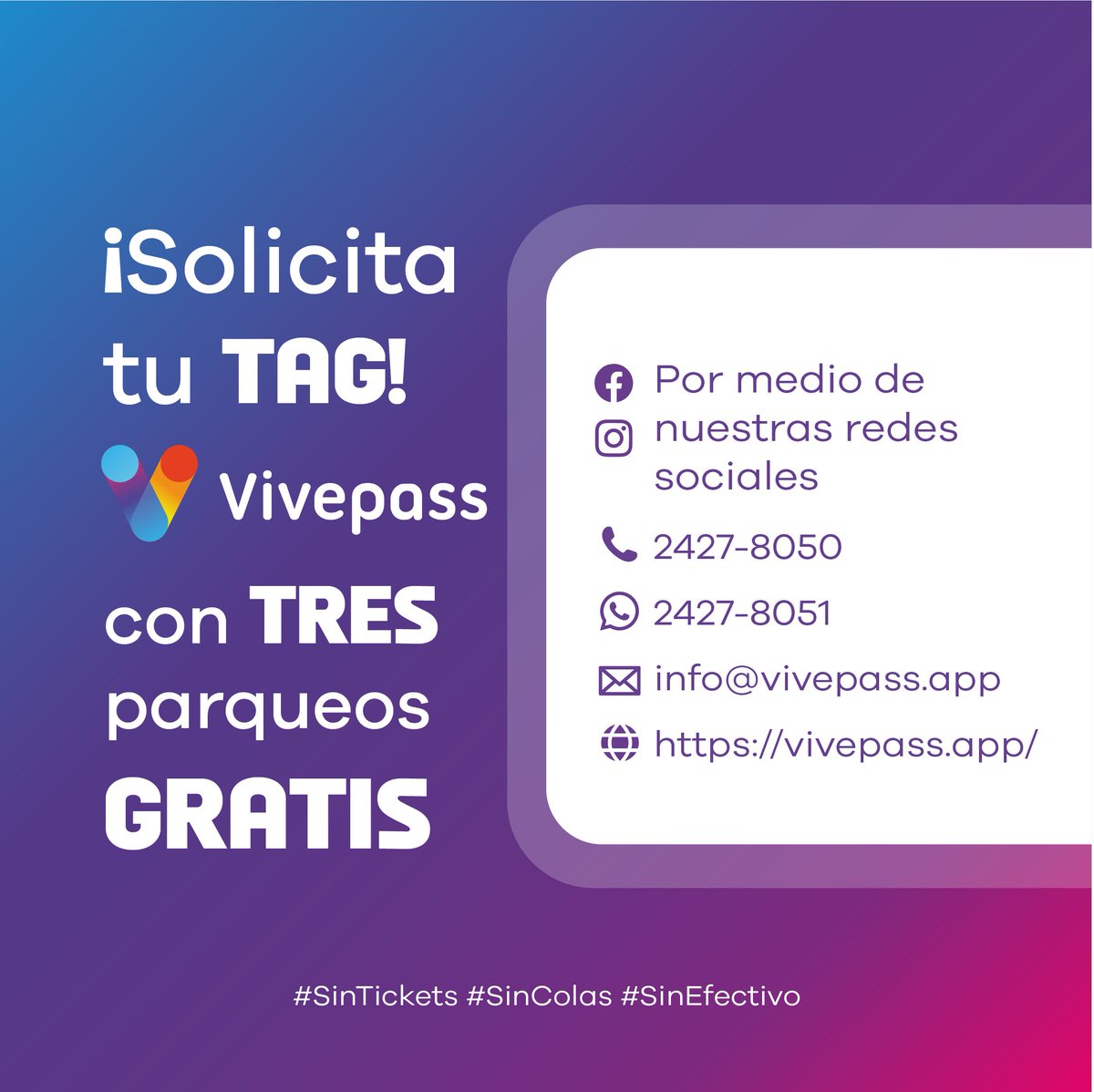 VivepassGT's tweet photo. ¿Cómo puedes solicitar Vivepass? 😎
#Vivepass #Guatemala #SinTickets #SinColas #SinEfectivo https://t.co/EHuuMfDcwy