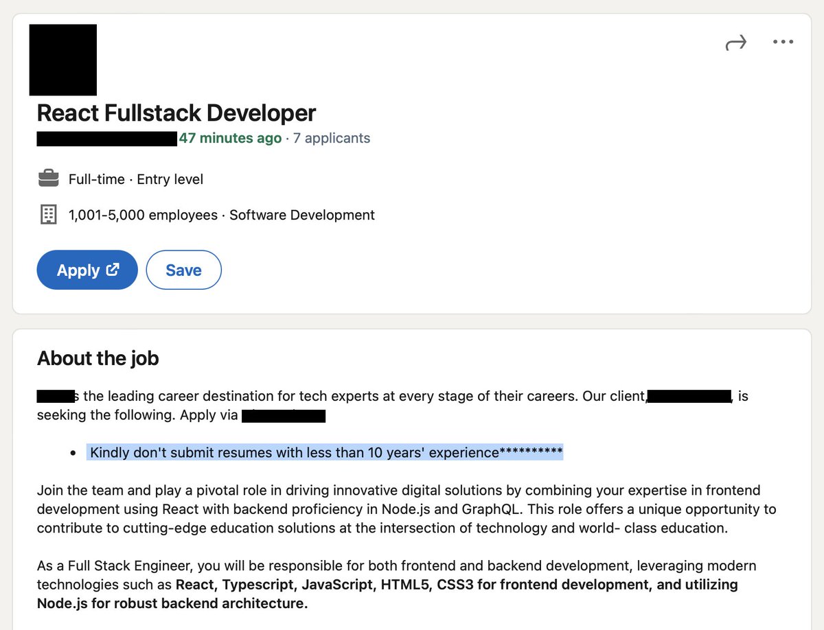 EugeneDWK's tweet photo. Things  I see on LinkedIn jobs ep. 1 https://t.co/JfIT5v3ctO