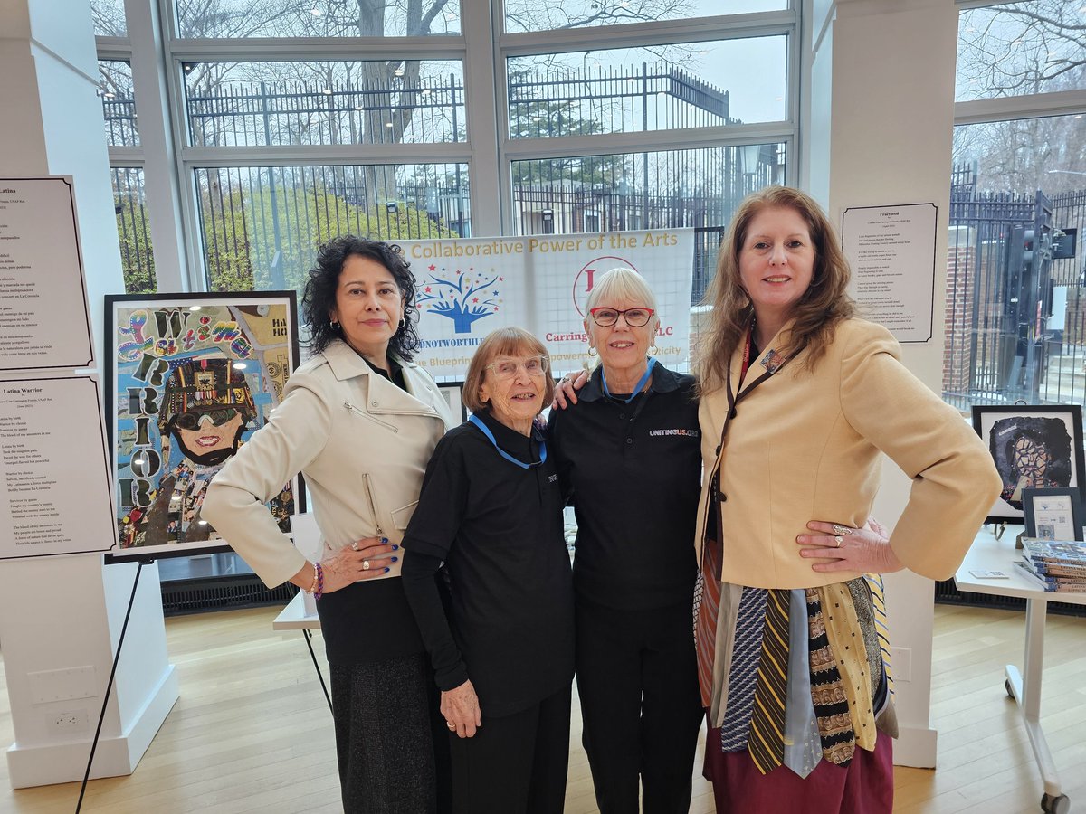 ColonelLisa's tweet photo. Great engagement by United US &amp; the British Embassy in Washington DC. @polosky_a &amp; I were honored to  participate, share our fab collaboration on LatinaWarrior @DeptVetAffairs @kdrkrepp @ladyvets @WomenVetsOfSA #VetArtists #LatinaAuthors #LatinaVetPoets 
https://t.co/4ZIGISNBHm https://t.co/4Mm0bdQ1op