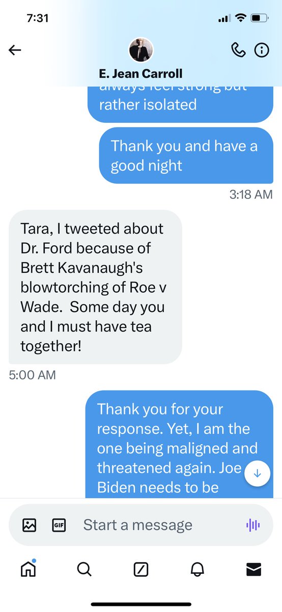 Remember me @ejeancarroll ? I was bullied and harassed and chased to another country by Biden’s machine . All because I was to testify before Congress against him. I now have political asylum in Russia. He raped me. When I was his staffer at work in 1993 and there has never been…