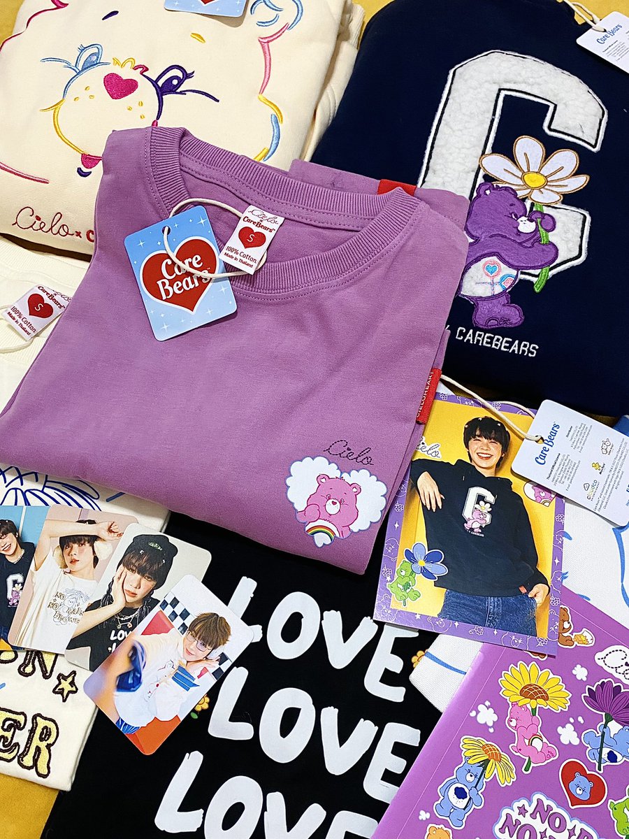 _moon_BP's tweet photo. #CIELOHEARTxCarebears
#cieloheart #cooheart 

I really like this design. It's so cute.
@cielo__heart 

I'm already looking forward to putting on my clothes and meeting @cooheartt in the summer
（I didn't wear short sleeves because it was too cold🥶…..

💖💖💖 https://t.co/RKZd1flENg