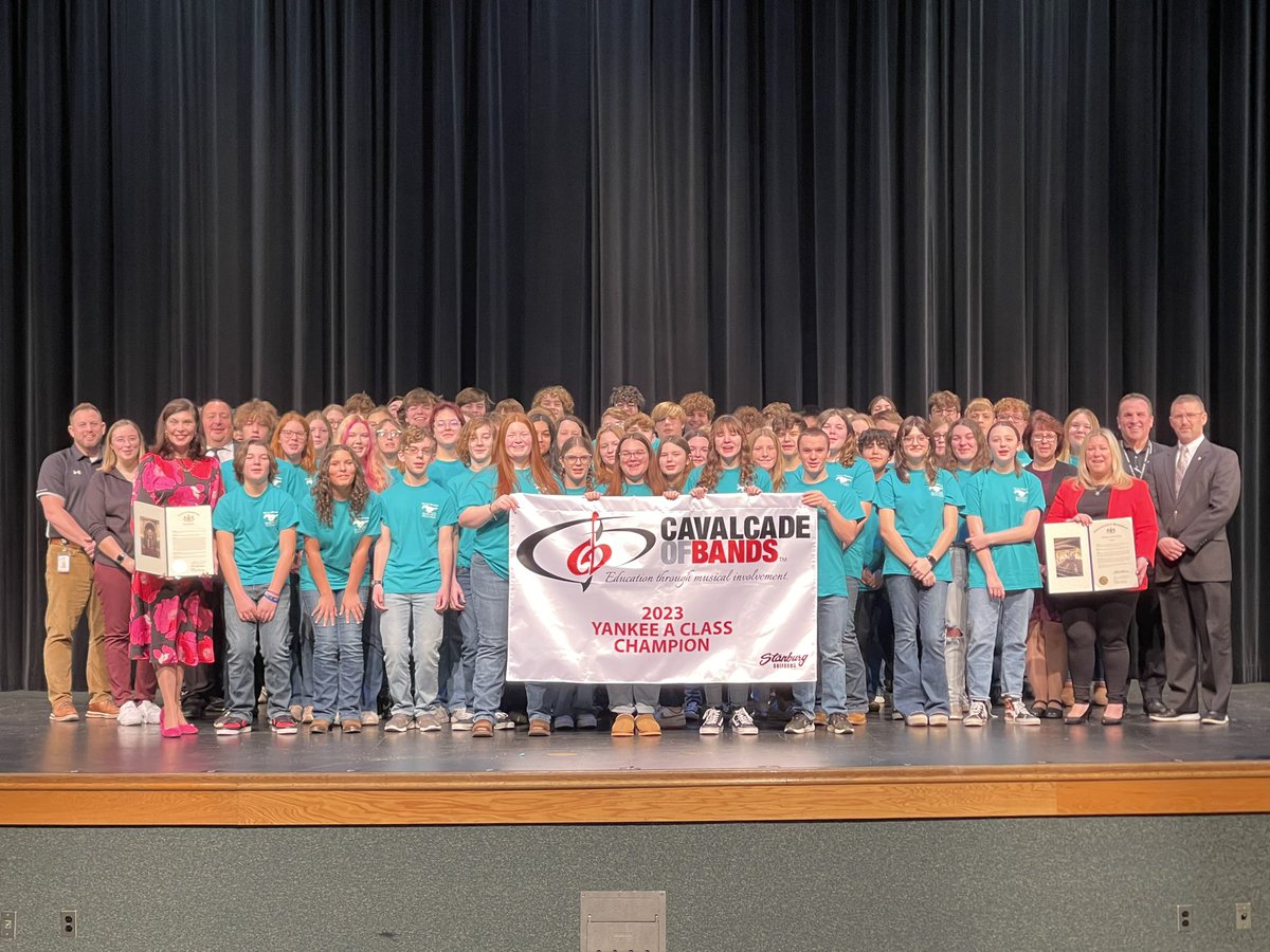 Thank you to Rep. Klunk (<a href="/RepKateKlunk/">Rep. Kate Klunk</a>) and Sen. Phillips-Hill (<a href="/SenatorKristin/">Senator Kristin Phillips-Hill</a>) for coming to honor and congratulate our Marching Mustangs!!