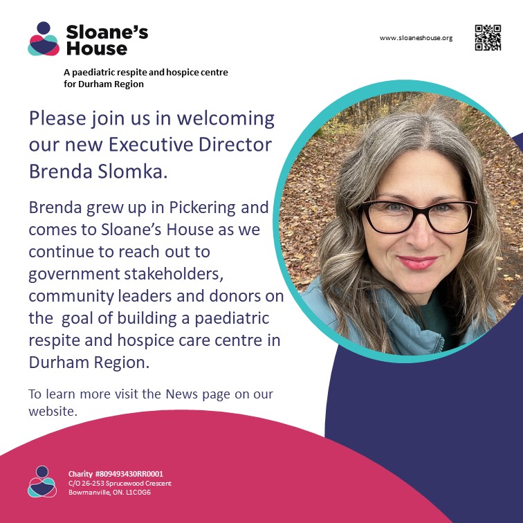 Our January newsletter is out.  Today is Durham Region's Hospice Awareness Day, our next Bingo event is on March 22nd, registration will soon open for our June 20th golf tournament and we have a new Executive Director!  Learn more at sloaneshouse.org/news/