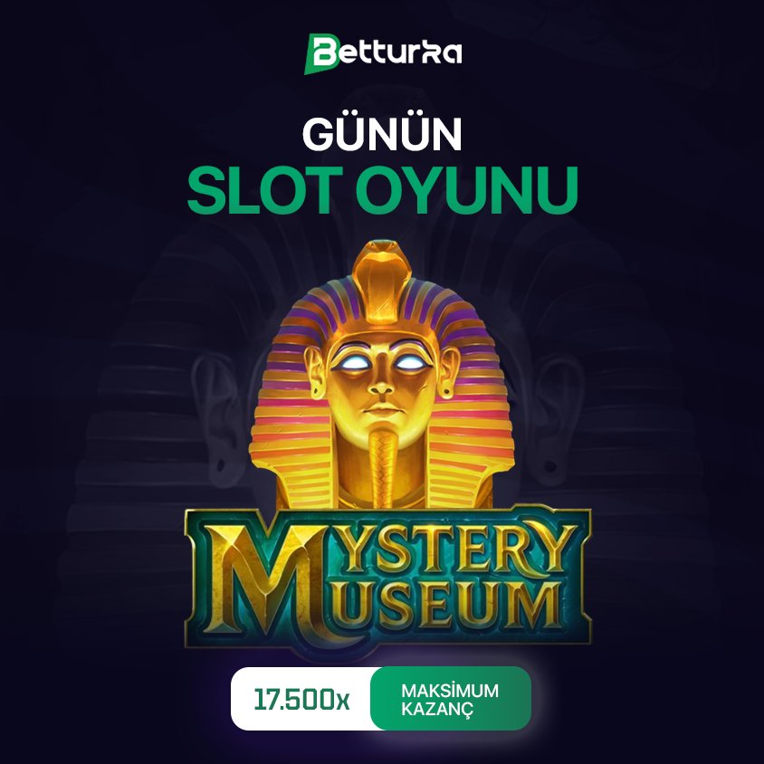 🔥BETTURKA'DA GÜNÜN KAZANDIRAN SLOTU🔥

💰 Günün En Favori Oyunu MYSTERY MUSEUM İle Sen de Kazan!  💰

Casino Alanında Yüzlerce Seçenek Seni Bekliyor!!!

🎁Henüz oyunu bilmiyorsan önce "Zevkine" oyna, sonra bahisler dönsün.

💲 #Betturka  Ailesi Keyifli Oyunlar Bol Şanslar Diler.