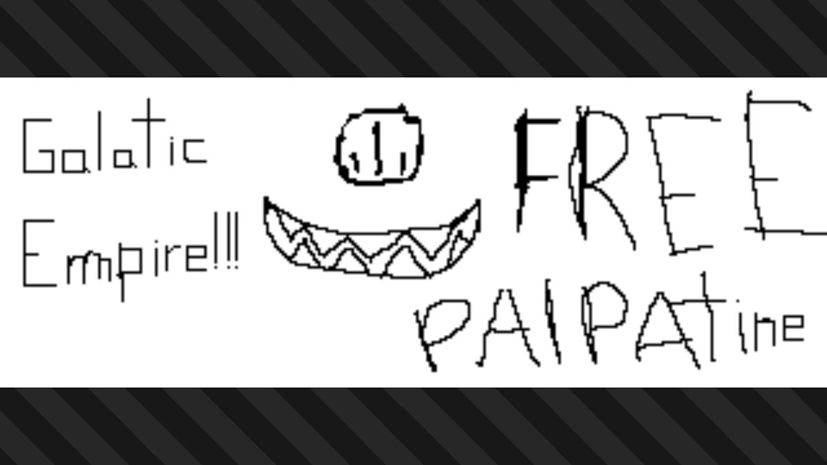 GLTR32's tweet photo. FREE PALPATINE!!!!! #Splatoon3 #NintendoSwitch https://t.co/ZWN866TFu4