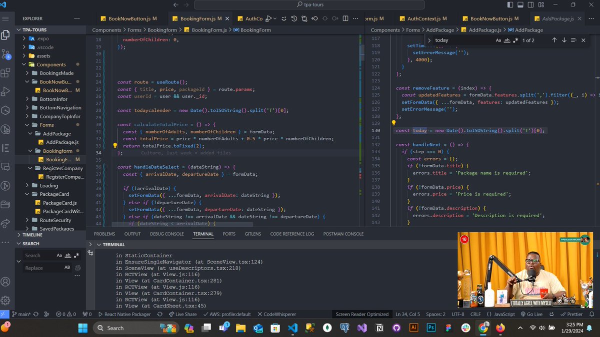 msdcode's tweet image. Writing some lil code , while watching my favourite podcast  #Coding  #javascript