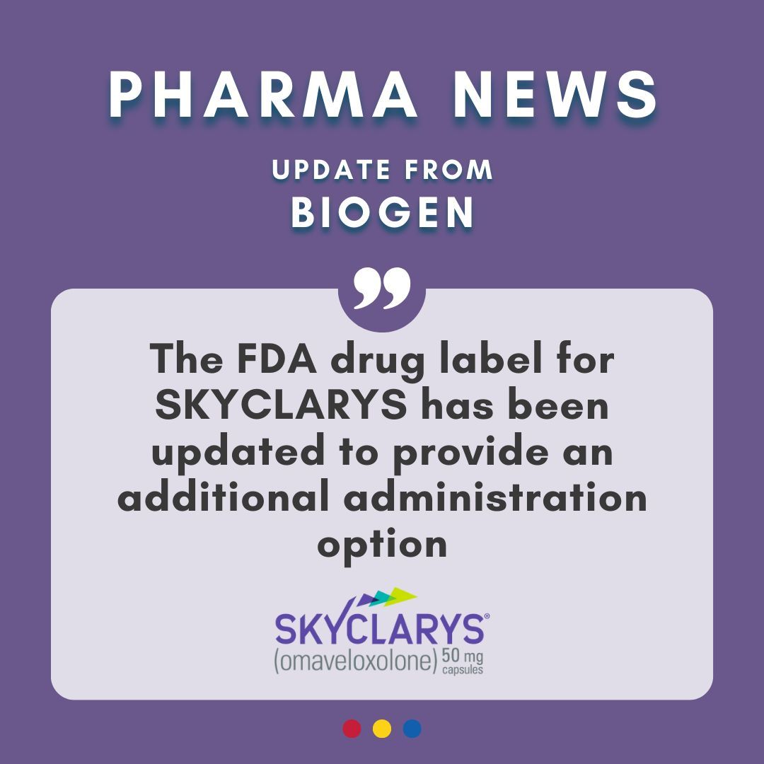 The FDA drug label for SKYCLARYS has been updated (2.2). Full prescribing information here: skyclarys.com/docs/skyclarys… Anyone considering medication should discuss the matter with their physician. FARA does not endorse or recommend any particular medication.