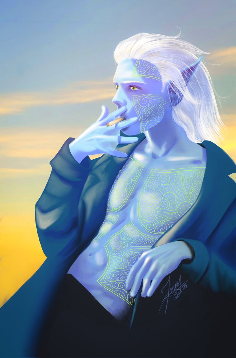 Trish_vision's tweet photo. I haven't posted in a while so here is a portrait of my favorite cursed sorcerer ♡ https://t.co/FoPt6kbF8O
