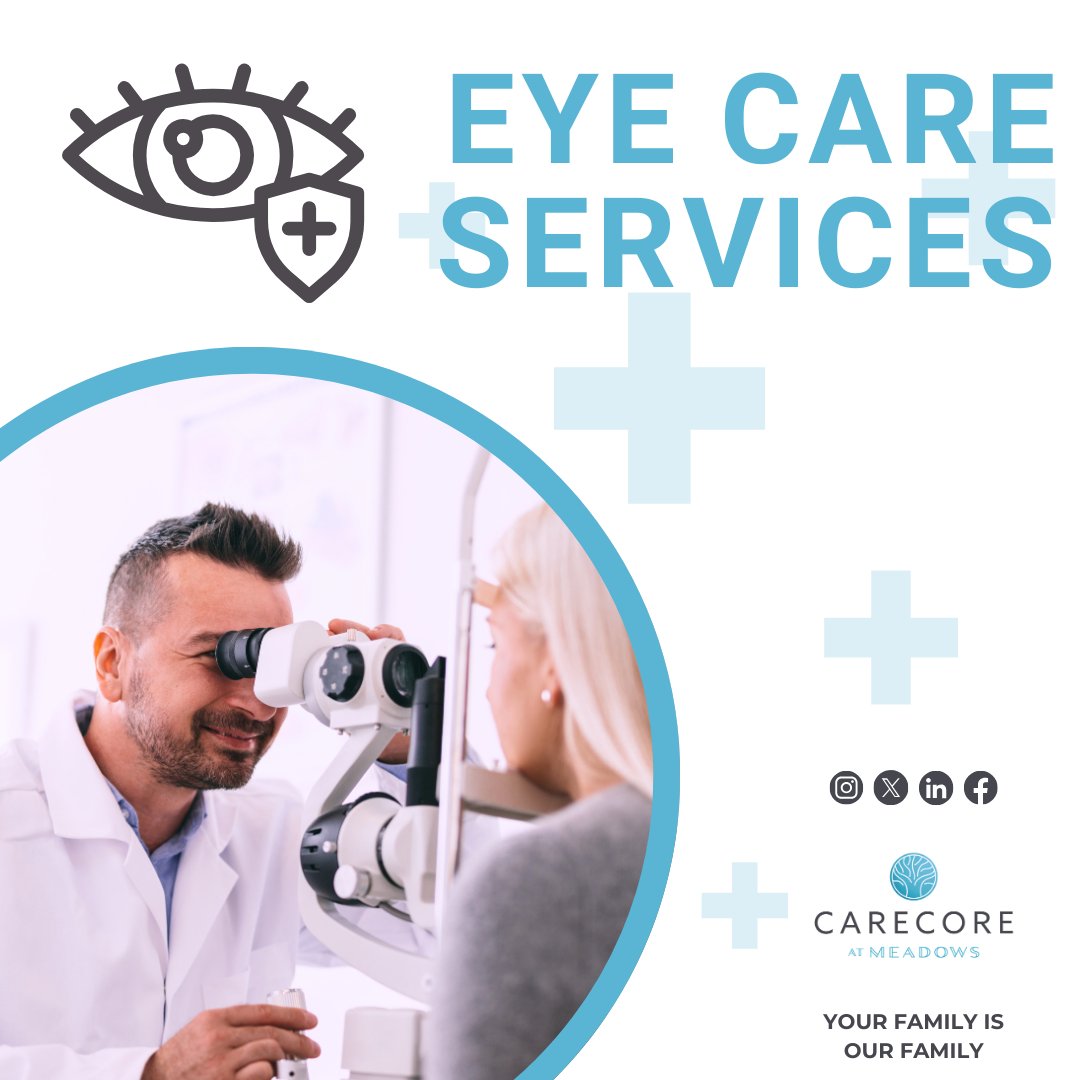 👁️✨ Our facility is committed to providing top-notch eye care, ensuring the well-being of our residents. Your vision matters to us! 💙🏡 #EyeCareServices #VisionWellness #CareCore