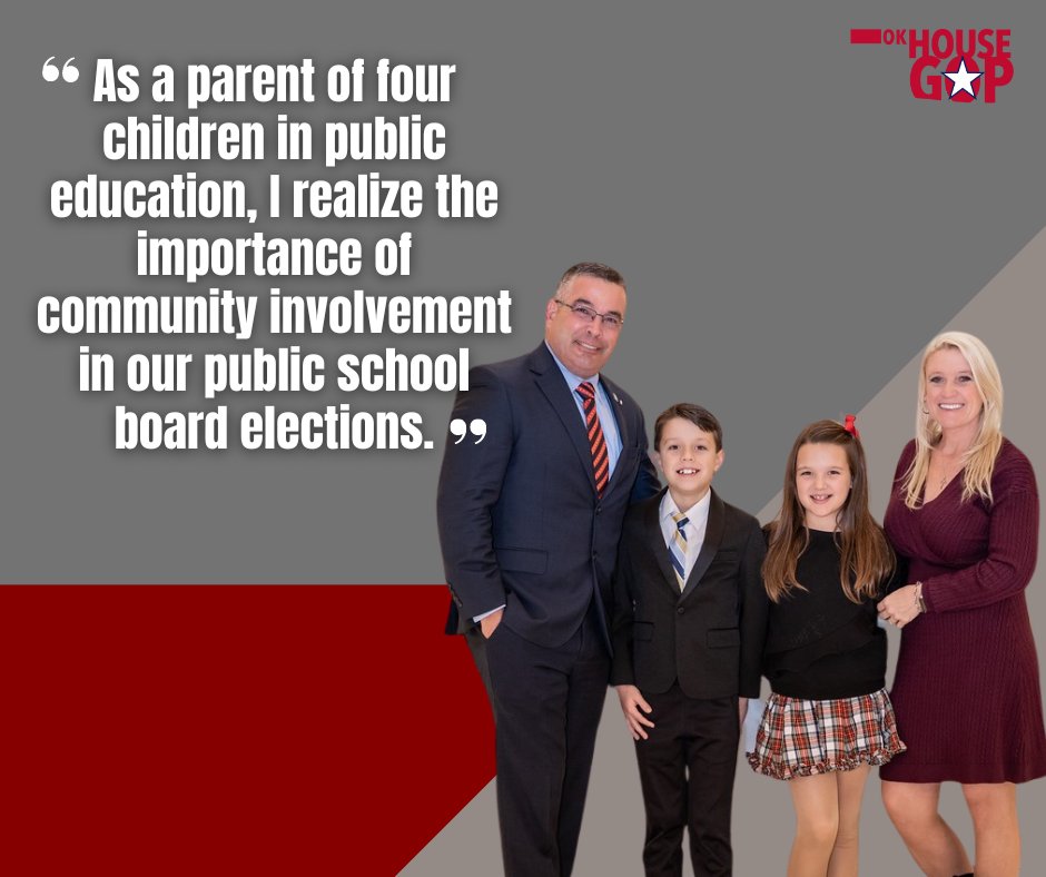 Rep. Chris Banning, R-Bixby, has filed legislation seeking to change the date of school board elections in Oklahoma. Read more: okhouse.gov/posts/news-202… #okleg