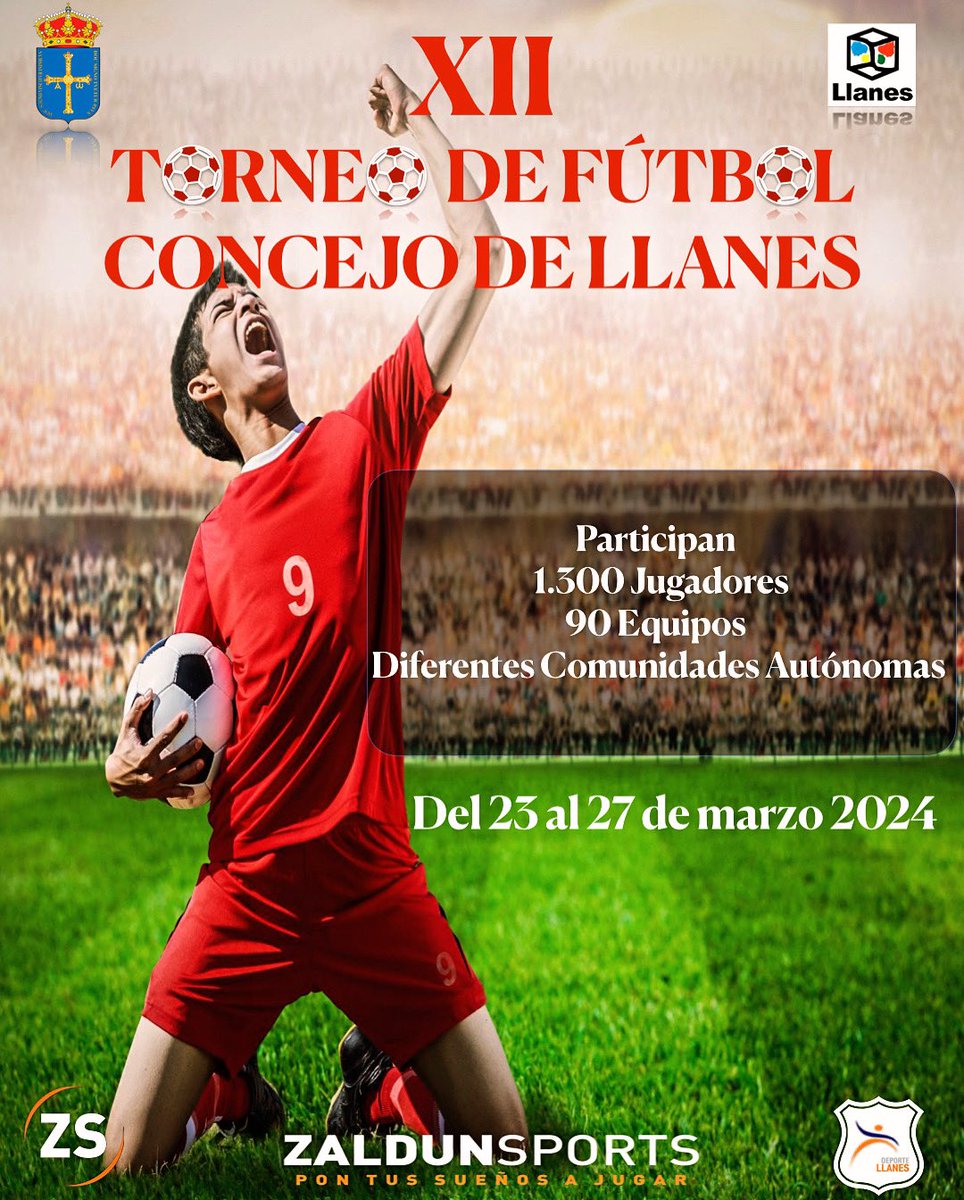 ZaldunSports's tweet photo. Esta Semana Santa os esperamos en Llanes…uno de los mejores torneos de fútbol base donde podrás disfrutar  no solo del deporte sino también de un lugar privilegiado de Asturias. Últimas plazas disponibles. https://t.co/PvsDNA5LNF
