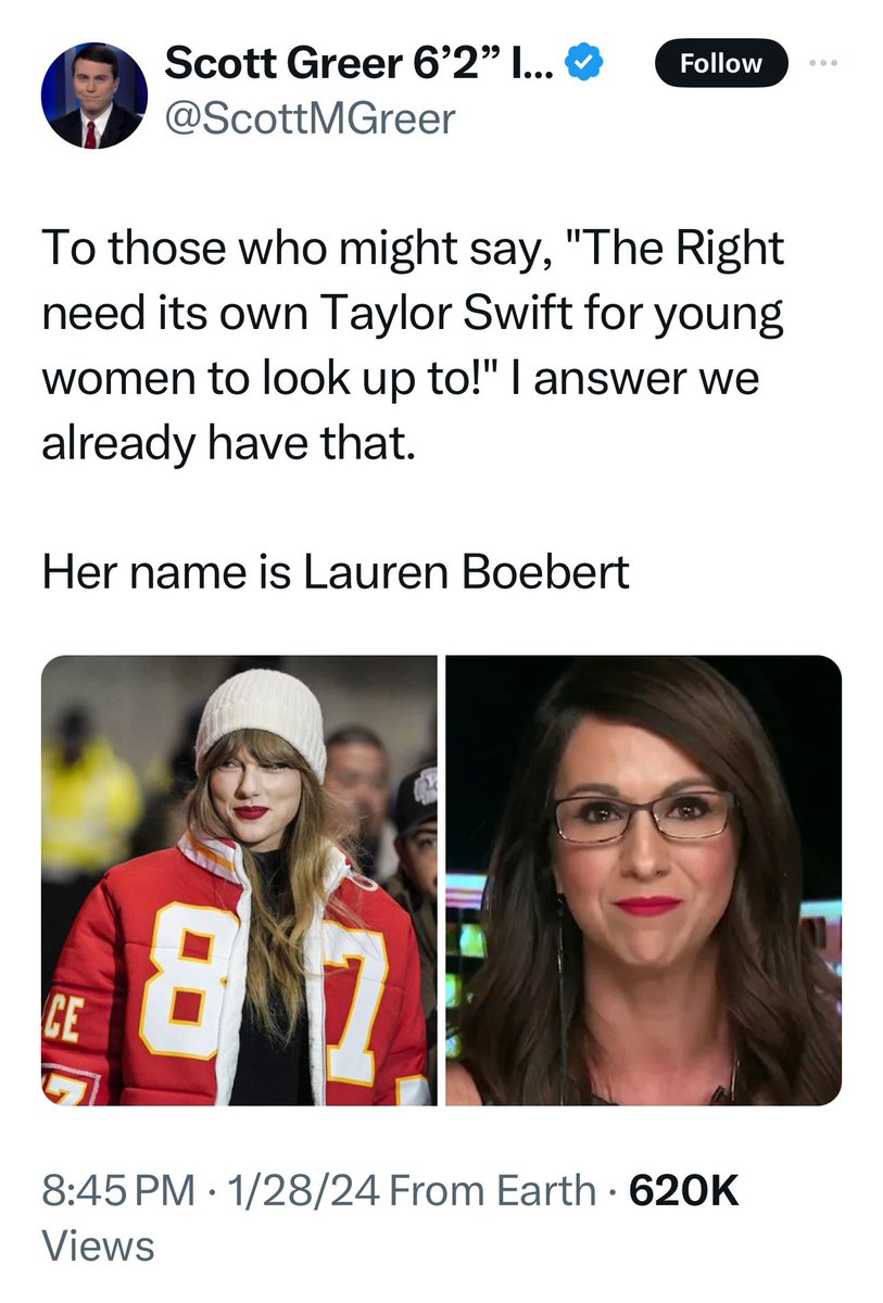 rotterdamvvg's tweet photo. Is this guy for real?
The only things swift about MAGA-conservative-role-model-for-young-women-Boebert are her groping hands at a childrenโs play.
To those who might say the โMAGA extremists are hypocrites,โ I answer, you are right!
#ResistanceUnited
#DemVoice1
#wtpBLUE https://t.co/BGlCWKo4yC