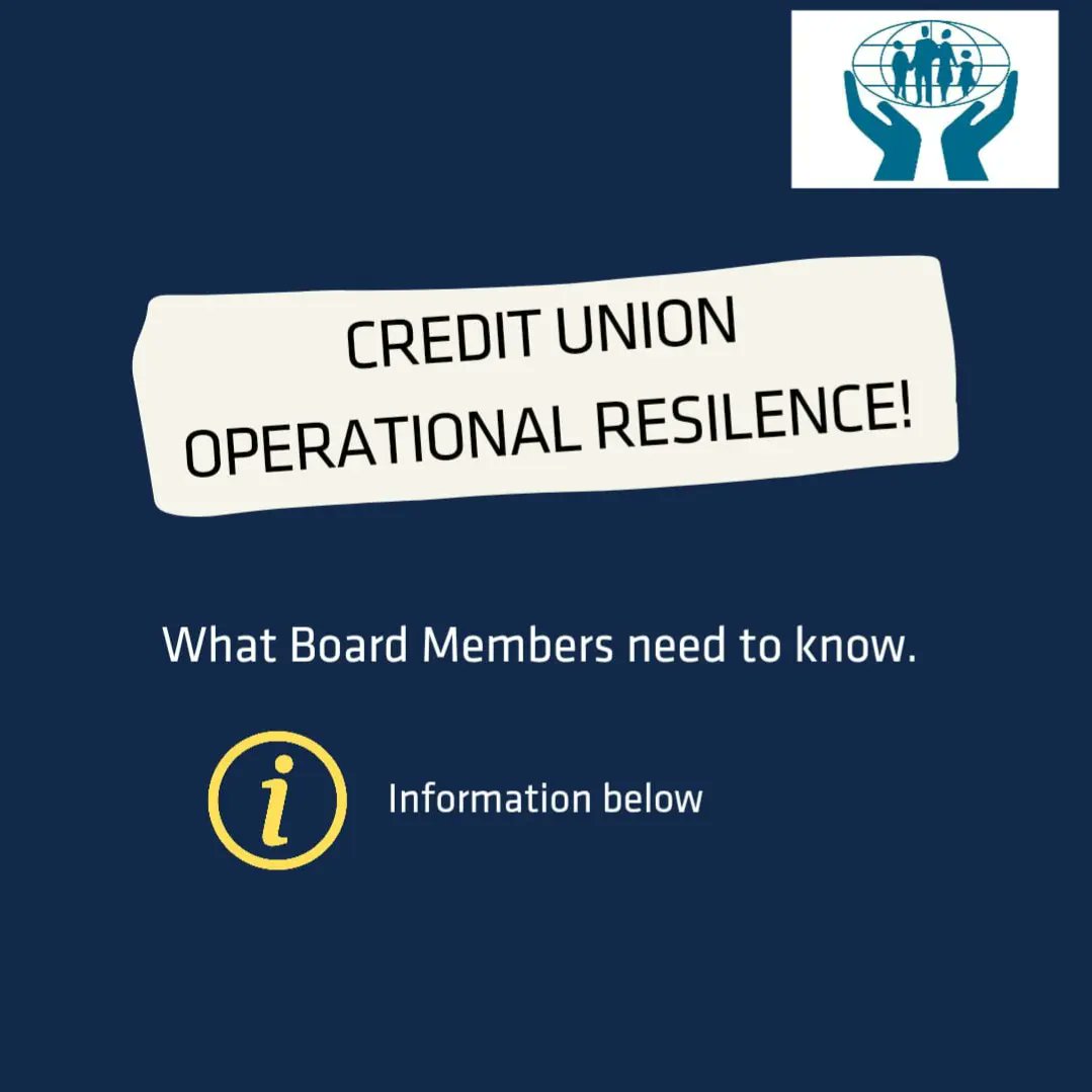 MPowellSolrs's tweet photo. Calling all Board Members 📢

Are you aware of your responsibilities under Operational Resilience?! 

Don't forget to give our Credit Union Department a call with any questions you have 📞 We are here to put your mind at ease!👍

#MichaelPowellSolicitors #CreditUnionLaw https://t.co/tFWafDHIB7