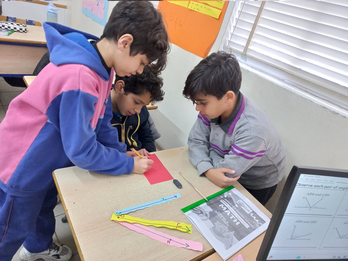 G MATH TEACHER (@gmathteacher1) on Twitter photo "Exploring Angles in Action! 📐 Our Grade 6 learners dove into the world of adjacent angles today. Check out these snapshots of their engaging activity, where they skillfully named the adjacent angles, identified the common vertex, and side. 🔍📏 <a href="/makdawhaschool/">Makassed Dawha School</a> <a href="/InassZibawi/">Inass Zibawi</a> "Exploring Angles in Action! 📐 Our Grade 6 learners dove into the world of adjacent angles today. Check out these snapshots of their engaging activity, where they skillfully named the adjacent angles, identified the common vertex, and side. 🔍📏 <a href="/makdawhaschool/">Makassed Dawha School</a> <a href="/InassZibawi/">Inass Zibawi</a>
