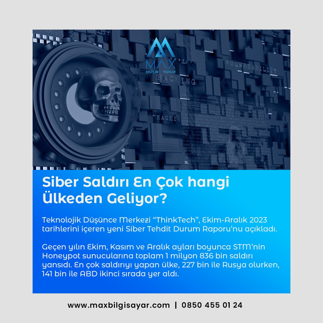 🔵Siber Saldırı En Çok hangi Ülkeden Geliyor?

🌐maxbilgisayar.com
📞 0850 455 01 24
📩 info@maxbilgisayar.com

#sibergüvenlik #yazılım #yazılımteknolojileri #yazılımçözümleri #yazılımcı #teknoloji #thinktech #yazılımhaber #bilişim #bilgiteknolojileri #sibertehdit