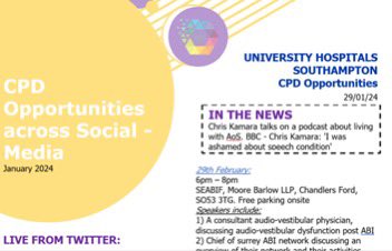 UHS_SLT's tweet photo. A sneak peak of our new monthly #CPD newsletter collated by @Sophie_R54 and distributed to our #SLT team to highlight learning opportunities advertised on social media &amp; SLT stories from the news. Interested to hear how other teams identify CPD opportunities! @UHSHCSAHP @UHSFT https://t.co/CVaf7m27YB