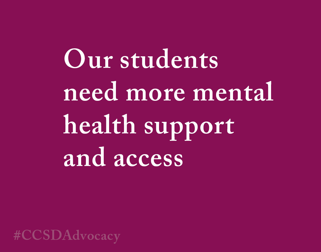 Through @YourAlberta Mental Health in School pilot, we received a $1.8 M grant to ensure there was a 0.5 mental health professional available for each @CCSD_edu school. This 2-year pilot was a good start, but sustainable resources are needed. #CCSDAdvocacy #abed @demetriosnAB