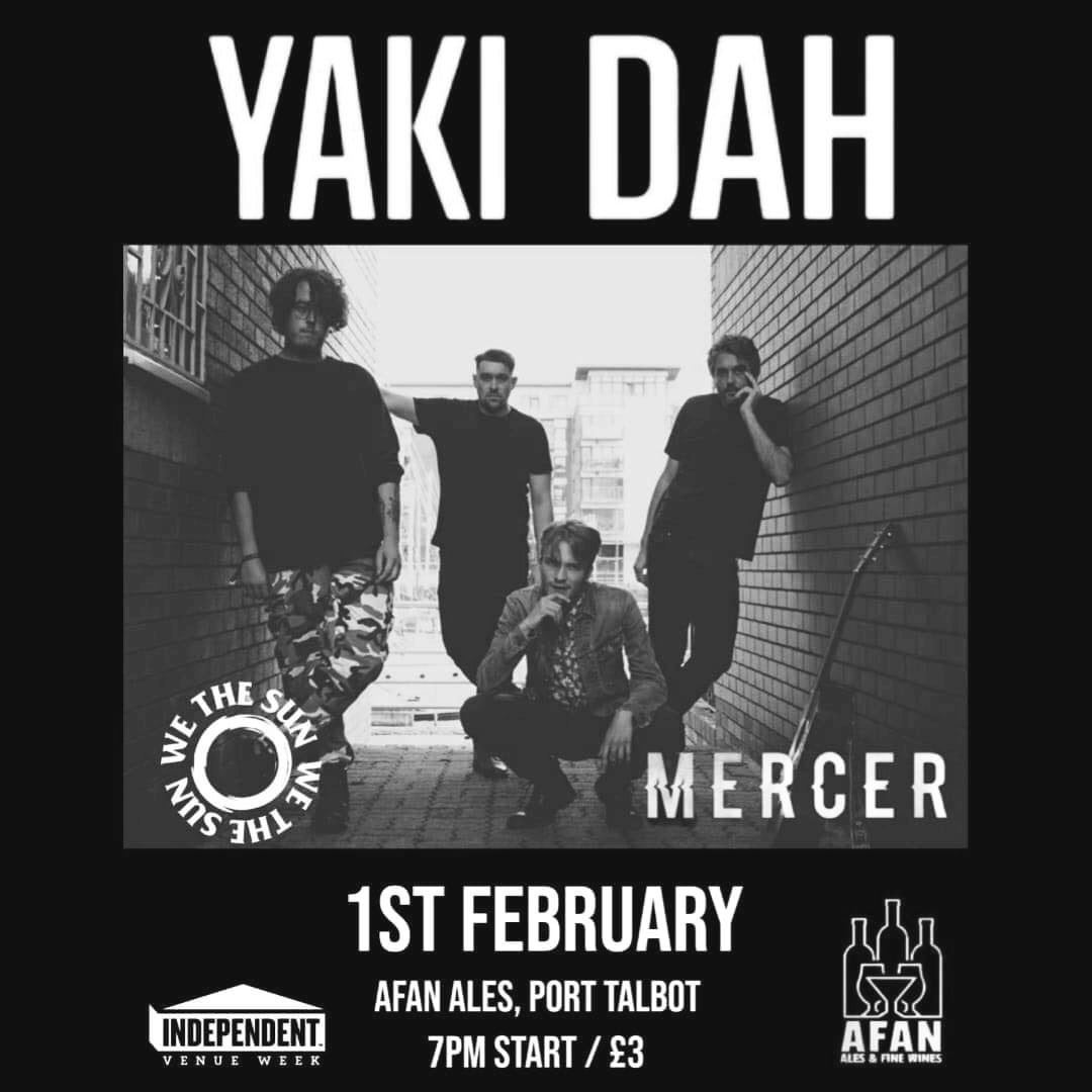 We’re going to make Afan Ales take off 🚀

Catch us this Thursday supporting Yaki Dah alongside Mercer 🤘🏼

Tickets available through link in our bio 🎫