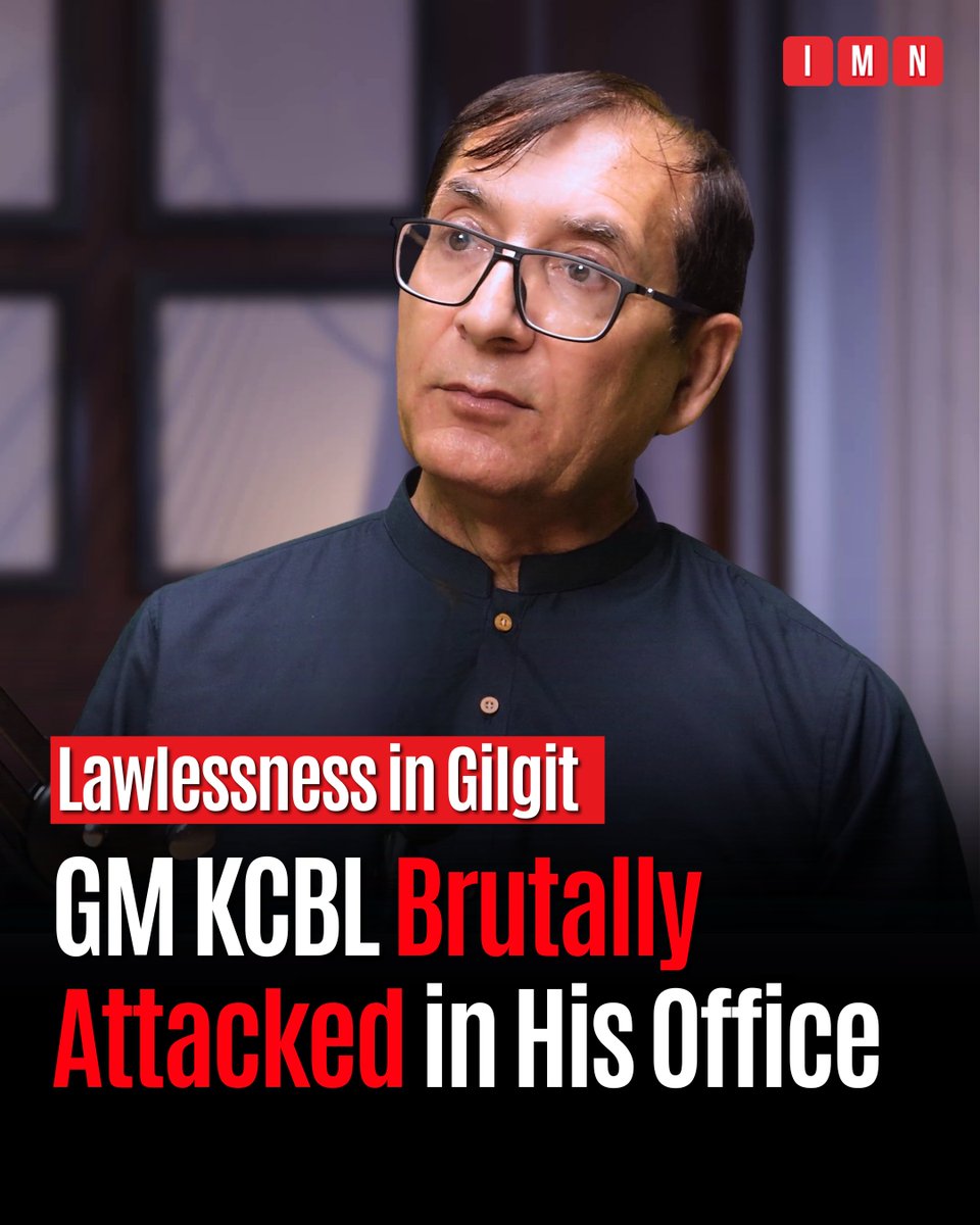 IbexMedianetwrk's tweet photo. The General Manager (GM) Ghulam Muhammad of Karakoram Cooperative Bank Limited (KCBL) has been brutally beaten in his office. As per the FIR, at around 4 p.m., three men entered the GM’s office and demanded hiring one of their close relatives in the organization. They used foul words towards the GM when he told the men that hirings are done through due process.
The FIR notes that upon GM asking the three men not to curse, they brutally beat him and threatened to kill him afterwards. Mr. Gulam Muhammad was immediately rushed to the hospital, and an FIR was lodged against the three men. Of the three, the identities of two are unknown, while one of them is Naseem, the son of Wasal Khan, a retired DIG.
It is imperative to note here that a few days prior to this incident, Naseem (the culprit) was also nominated in the FIR for the abduction of Mr. Ameer Altaf Shah, an alleged ransom case. It is also important to note here that the culprit has not been arrested in either case. The lack of action by the law-enforcing authorities is alarming for the safety and security of the residents of Gilgit-Baltistan. The recent rise in such incidents has put a big question mark on the role of law-enforcing authorities in Gilgit-Baltistan.
.
.
.
.
.
.
.
.
.
#Gilgit #GilgitBaltistan #Law #KCBL #Hunza #Skardu #Astore #Diamer #Nagar #Ghizer #Pakistan #IMN #IbexMediaNetwork