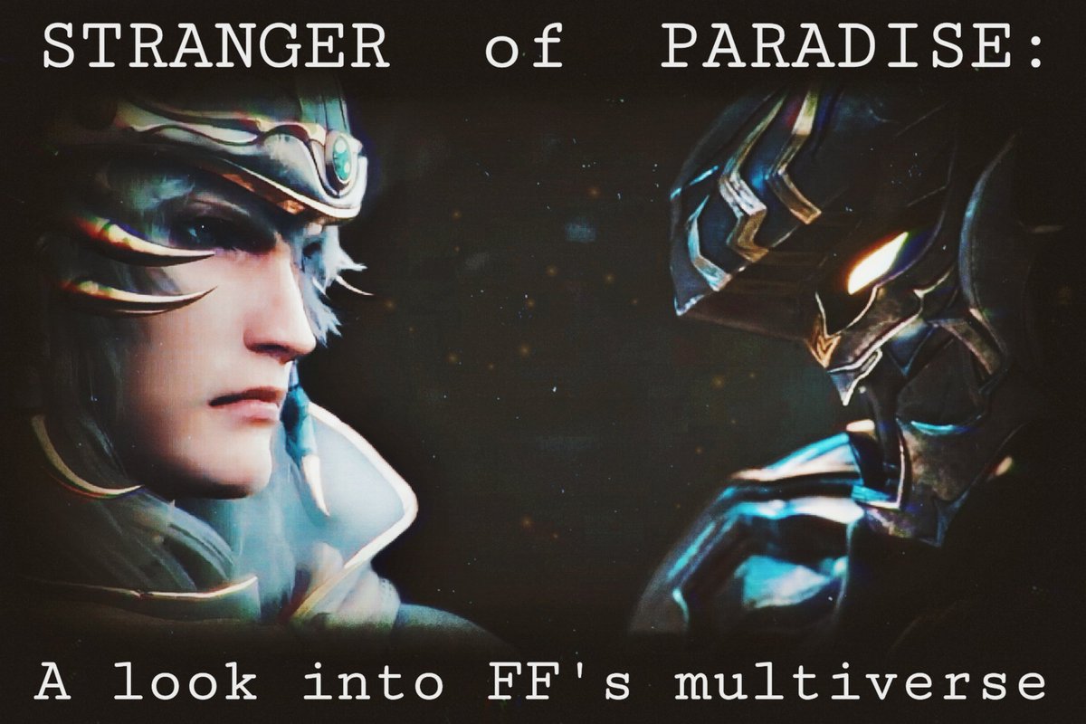 ‼️STRANGER OF PARADISE: A look into Final Fantasy's multiverse‼️

A 20+ page long lore document in which I explore the continuity between SoP, Dissidia and FFI in great detail ft. some other FFs too

⬇️Link to the Google doc in the reply⬇️