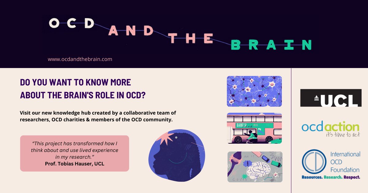 Prof Tobias Hauser, UCL: 'This project has transformed how I think about and use lived experience in my research.' Visit new knowledge hub co-created by researchers @ucl, charities @iocdf and @ocdaction and the OCD community. ocdandthebrain.com Funder: @wellcometrust