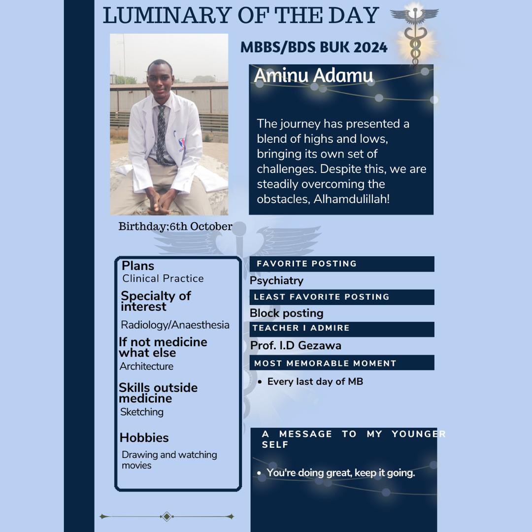 theluminaries24's tweet photo. Quite and unassuming, but tall and handsome. You might think he is an enigma but he is a gentle soul who is readily available to offer assistance to others. Dr Aminu Adamu just sounds perfect. https://t.co/T3XlJ9P1jX