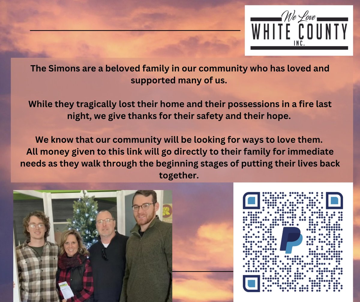 We are beyond thankful that Coach Simon, Stacy, and their family are safe. The Simon family are a huge part of the CWC community. We appreciate the support and prayers. 🐾🤍