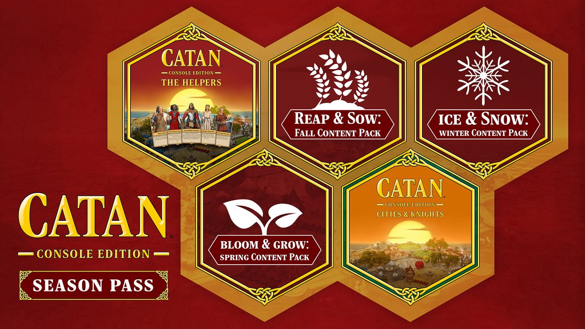 DTGBoardgames's tweet photo. Have you heard we have a Season Pass? ๐
For ONE price, you can access all of our content up until now...
AND Cities & Knights when it drops ๐
Find out more ๐ https://t.co/Y7GftqMHI2
#CATANConsole #SeasonPass https://t.co/QAbOmVR1UM