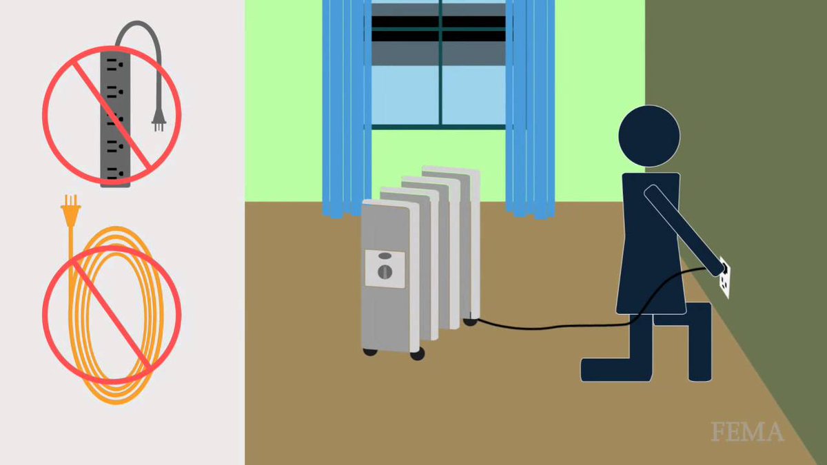 Watch this short video to learn how you can prevent portable heater fires in your home this winter. nfpa.social/qnMC50Qq2h1 #WinterFireSafety