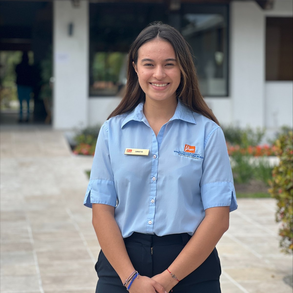 Say hello to Samantha Andrade Alvarez, our amazing Guest Service Agent at #VivaFortunaBeach by Wyndham! Bringing joy to your stay, one smile at a time! 😊🌴 #OnlyAtViva #VivaResorts
