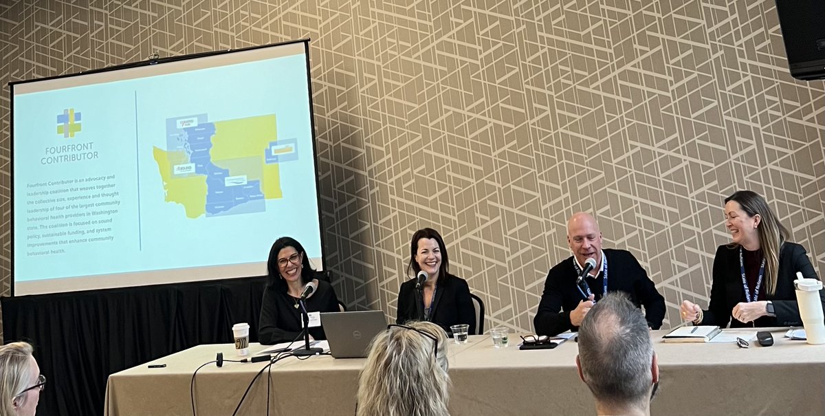 (1) ICYMI: FC leaders, Tom Sebastian of @CompassHealthWA and Katrina Egner of @SoundMH, discussed the solution that the CCBHC model represents for advancing community behavioral health in WA state at this month’s @StateofReform health policy conference in Seattle.