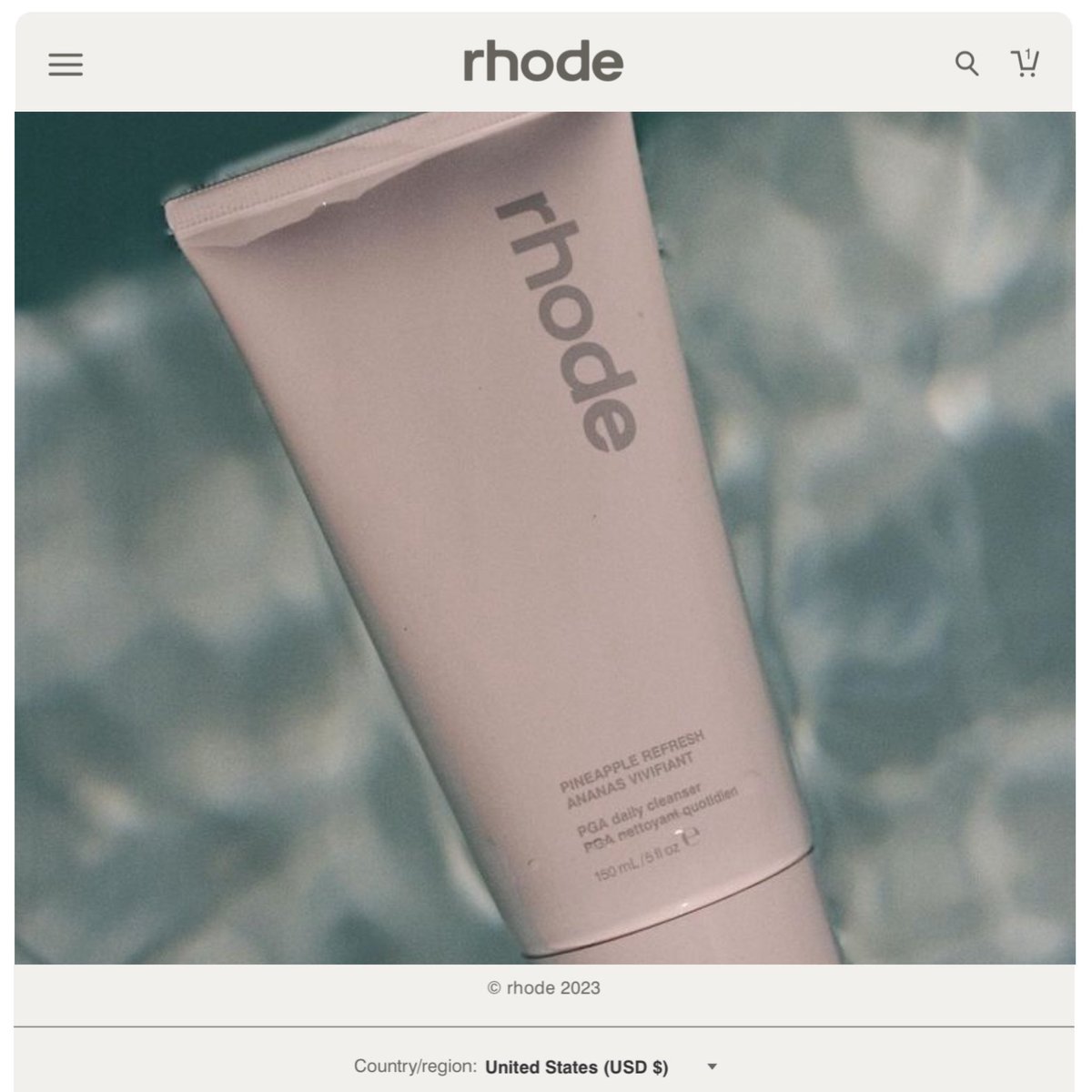 👄💄 © 𝗥𝗵𝗼𝗱𝗲 𝗦𝗸𝗶𝗻 ᴿᴾ by <a href="/voguearticle/">𝐍𝐲𝐫𝐚 💋</a>
𝗗𝗲𝘄𝘆 • 𝗚𝗹𝗮𝘇𝗲𝗱 • 𝗝𝘂𝗶𝗰𝘆 • 𝗛𝘆𝗱𝗿𝗮𝘁𝗲𝗱 
𝟤𝟢𝟤𝟥, 𝖮𝖿𝖿𝗂𝖼𝗂𝖺𝗅 𝖠𝖼𝖼𝗈𝗎𝗇𝗍 𝗈𝖿 #RhodeSkinRP
THE ULTIMATE REFRESH Pineapple refresh our balm-to-lather cleanser, has arrived. | 𝗠𝗼𝗿𝗲 𝗶𝗻 <a href="/RhodeBeautyRP/">Rhode Beauty ᴿᴾ</a>