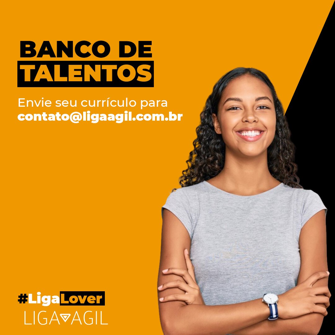 LigaAgil4All's tweet photo. Se você quer embarcar na melhor fase de sua carreira, não perca tempo, nosso banco de talentos está sempre aberto!

Envie seu CV para contato@ligaagil.com.br ou pelo nosso site: https://t.co/plUr3KAfpJ

💛 Vem ser um #LigaLover. Vem pra Liga Ágil!

#Contratando #Vagas https://t.co/Qo4ZJAkwMF