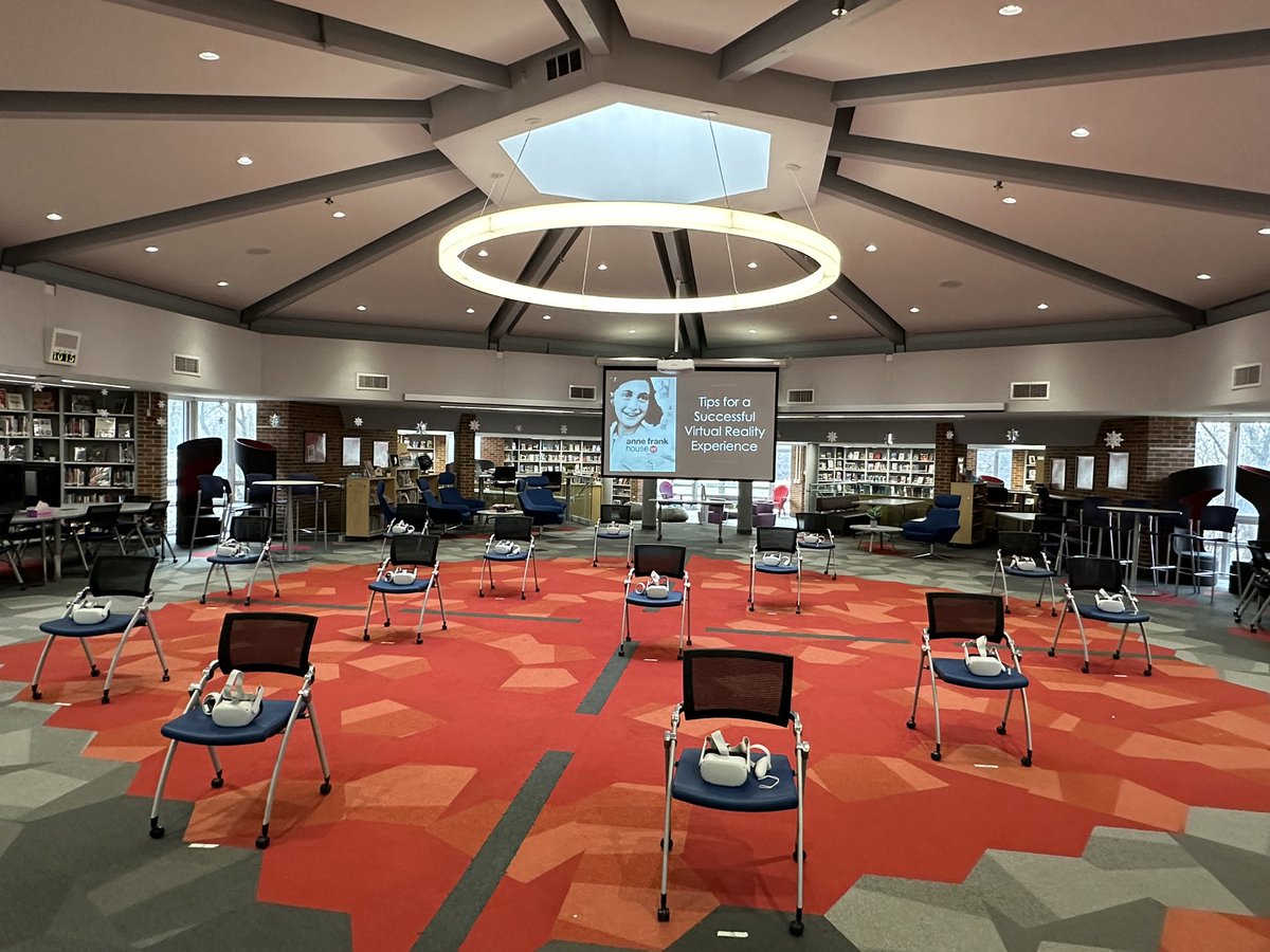 The stage is set… #arvrinedu #edtech #vr #tlchat #librarylife #109way