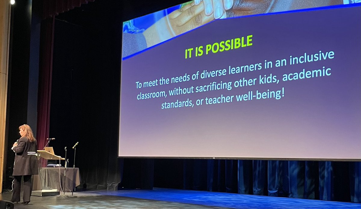 Dr. Jennifer Katz opens West Van’s district Pro-D day on the possibilities of an inclusive system. ⁦<a href="/WestVanSchools/">WestVanSchools</a>⁩