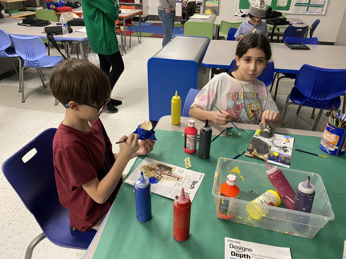 Ceramic art in 4th grade! #lane