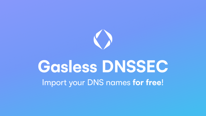 ensdomains's tweet photo. ENS just rolled out Gasless DNSSEC! ✨

You can now import your .com, .xyz, and all other DNS TLDs for free!

Let's dive into what that means, and how it affects you 👇 https://t.co/xewMUm5FCA