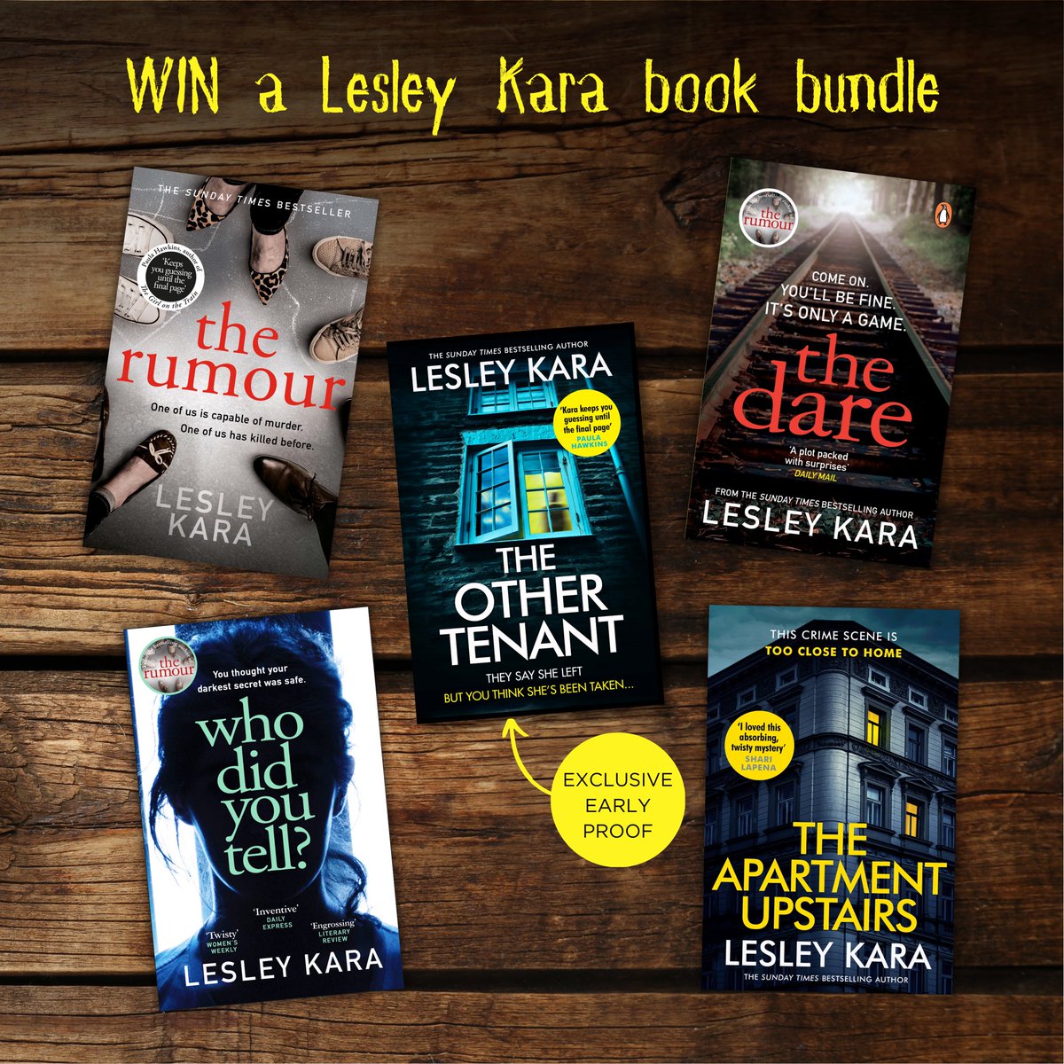 ⭐️ WIN an exclusive proof of my upcoming book, THE OTHER TENANT, plus my entire paperback backlist! ⭐️ ✨📕📗📒📙📘✨   To enter this #giveaway, all you need to do is subscribe to my newsletter here: linktr.ee/theothertenant (Existing subscribers will be automatically entered